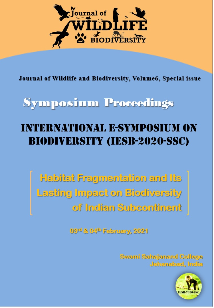 					View Vol. 6 No. Special issue (2022): Proceedings of International e-Symposium on Biodiversity 
				