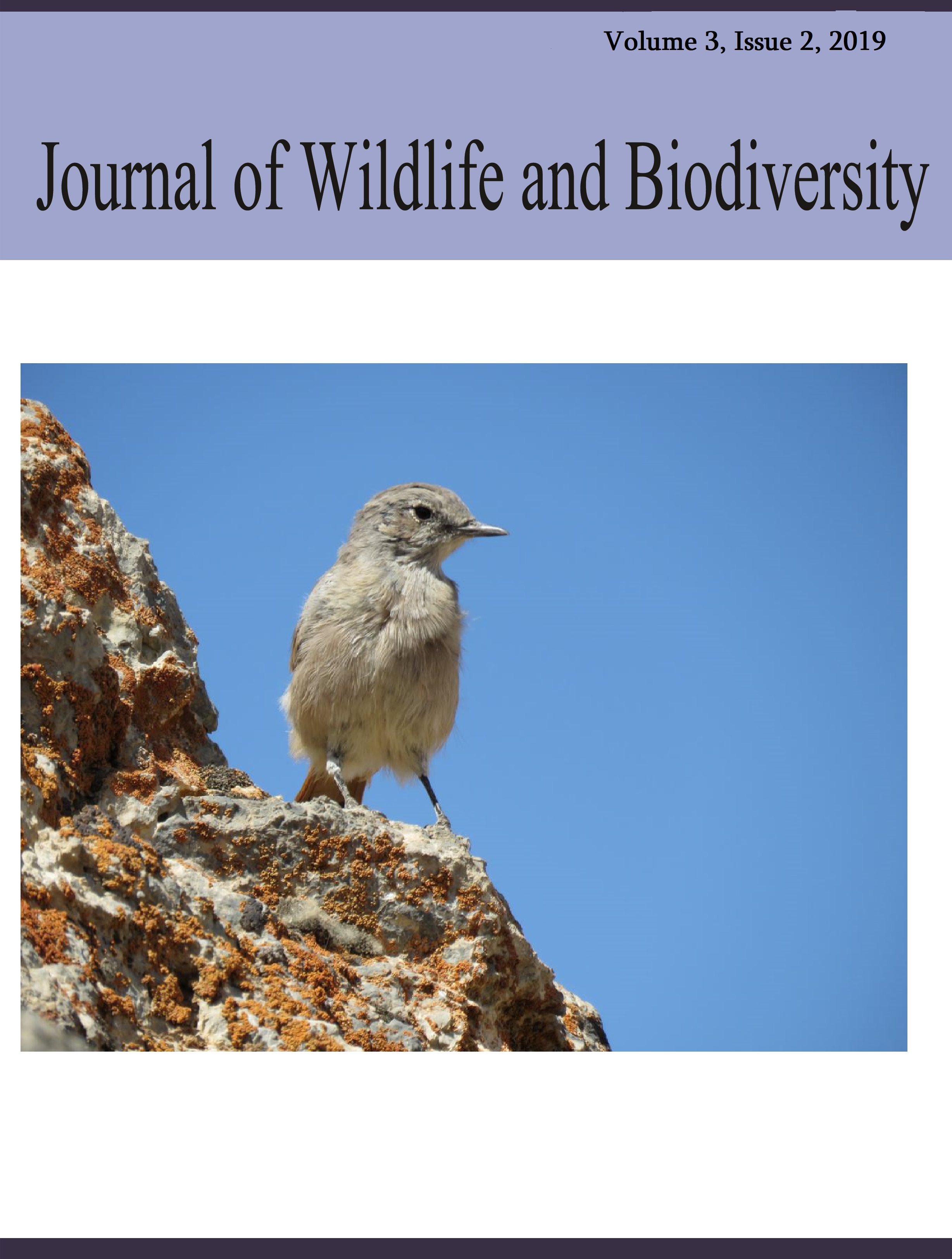 					View Vol. 3 No. 2 (2019): Journal of Wildlife and Biodiversity
				