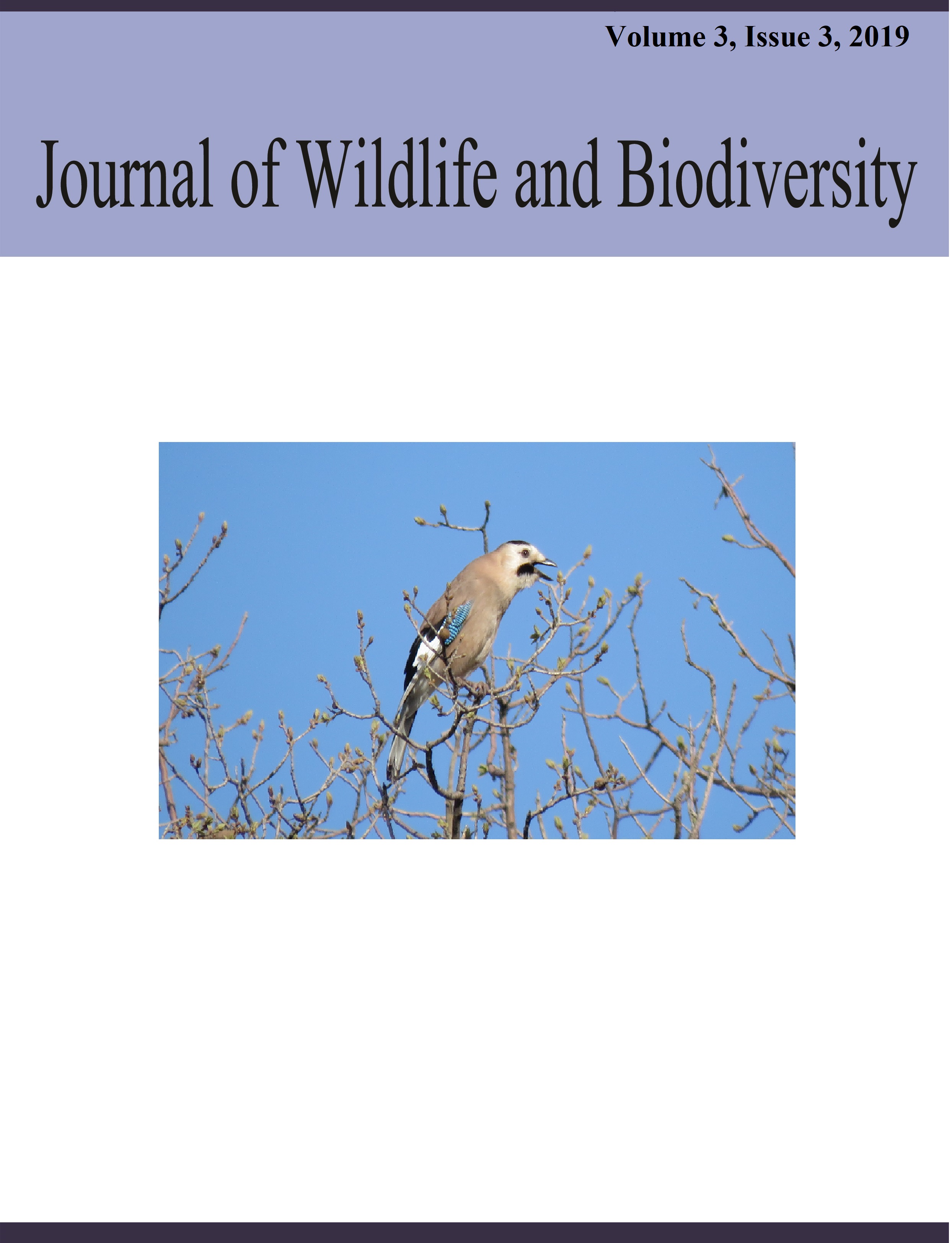 					View Vol. 3 No. 3 (2019): Journal of Wildlife and Biodiversity
				